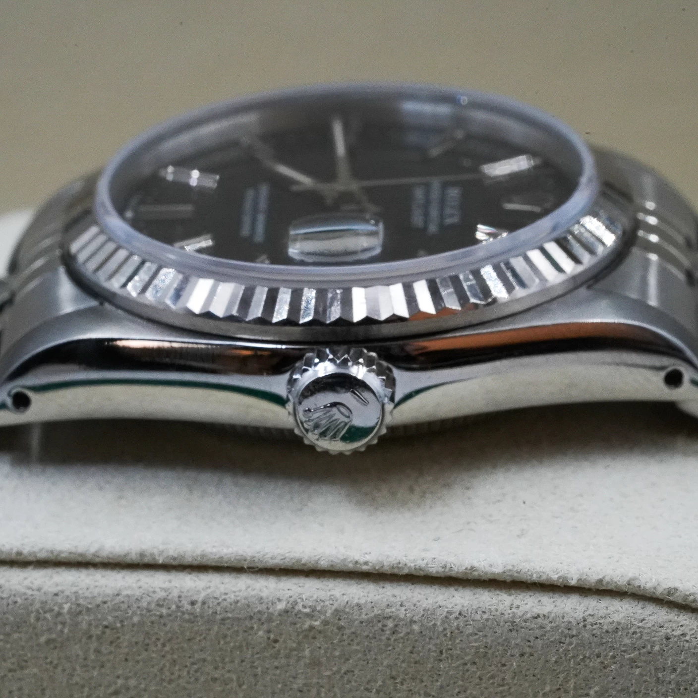     Rolex Datejust 31 in White Rolesor with Black Dial - Women's Watch 