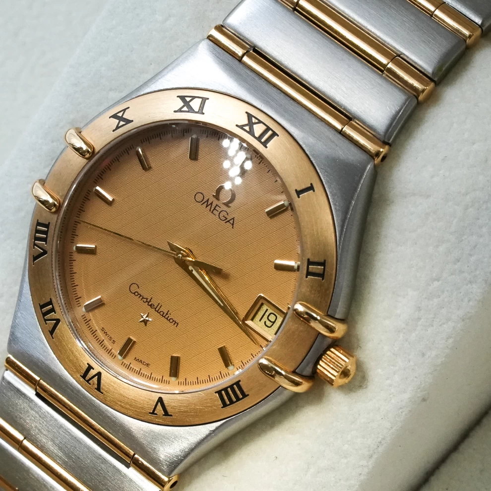     Omega Constellation Two-Tone Genta Design Watch 