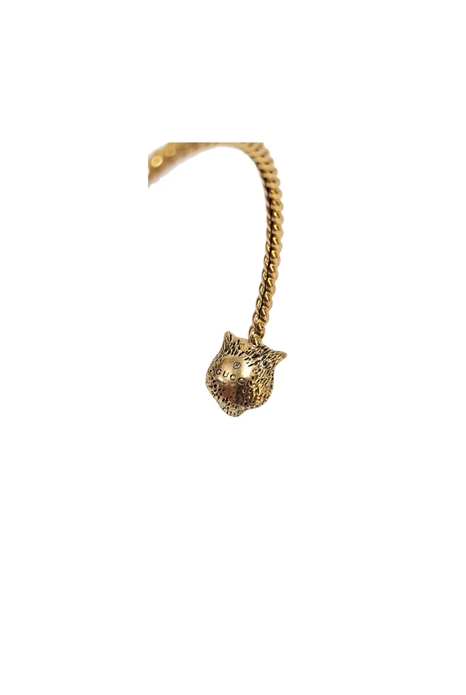     سوار غوتشي Des Merveilles تايجر دايموند مفتوح الكفة مقاس 16 