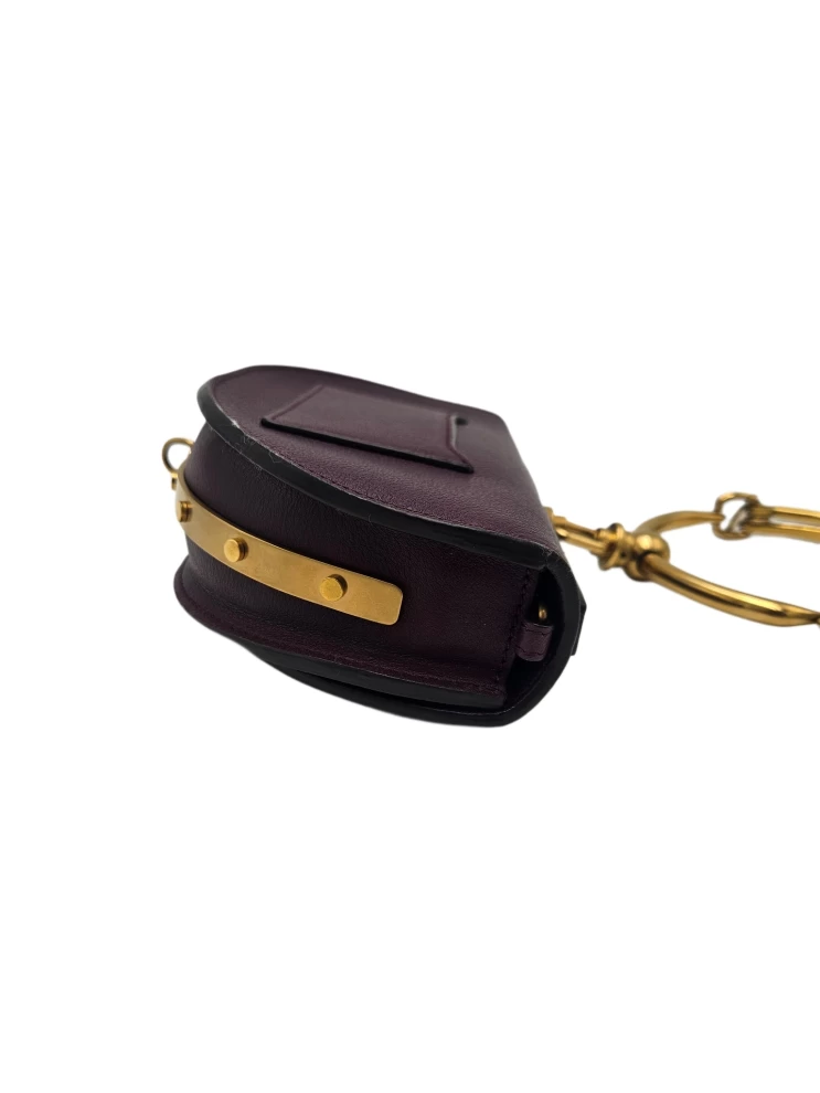     Chloe Violine Leather Small Nile Bracelet Minaudiere Crossbody Bag 