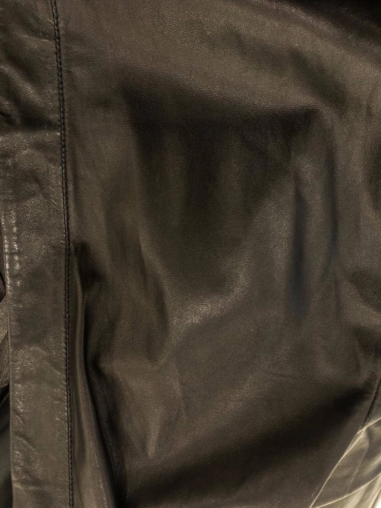     Yves Saint Laurent  Black Leather Top 