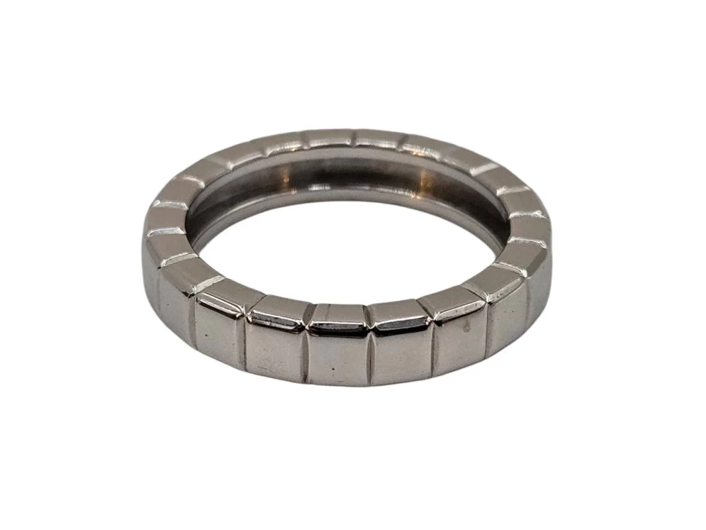     خاتم شوبارد آيس كيوب من الذهب الأبيض عيار 18 قيراطًا، مقاس 58، 101015841 