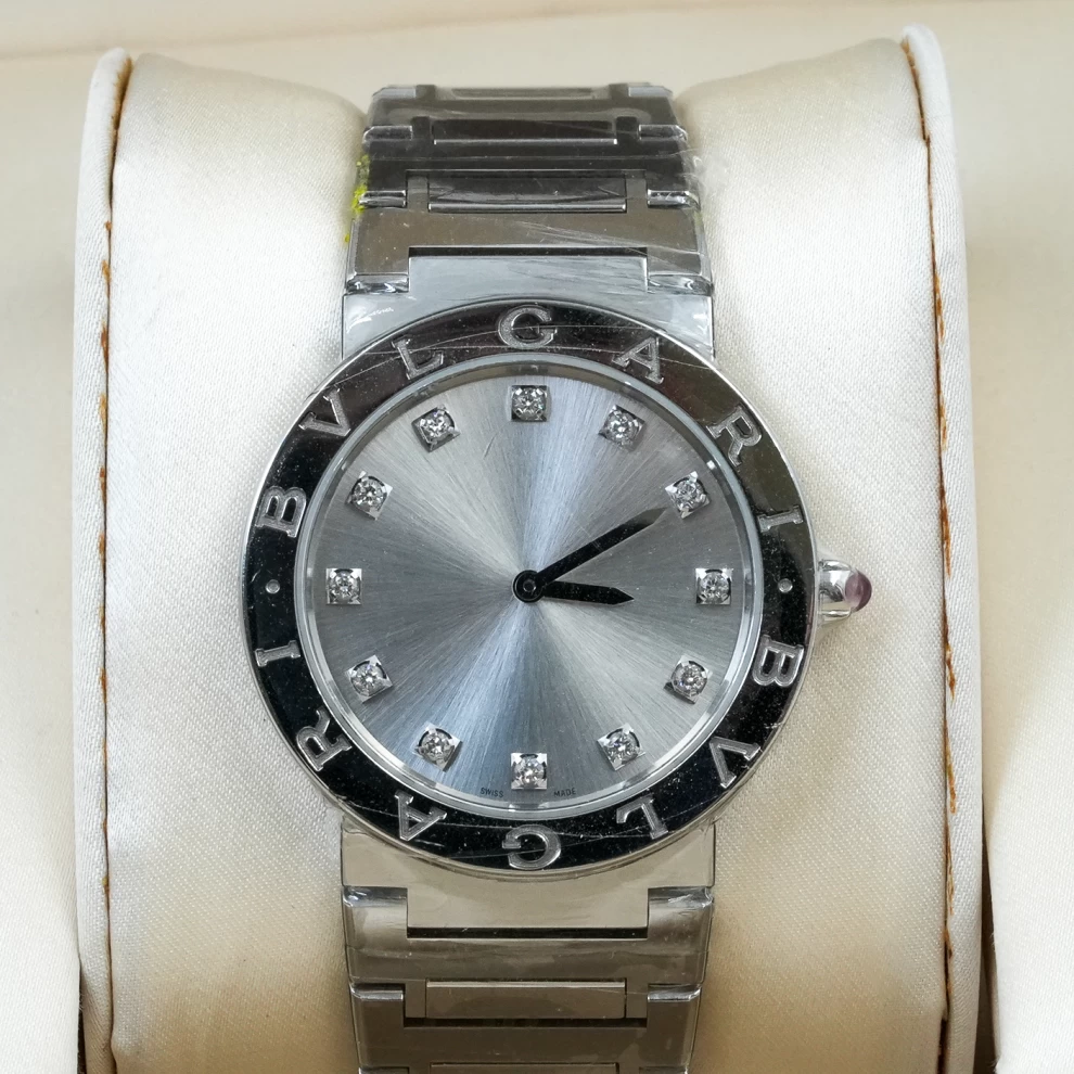     ساعة بولغاري بولغاري المصنوعة من الفولاذ المقاوم للصدأ والماس 