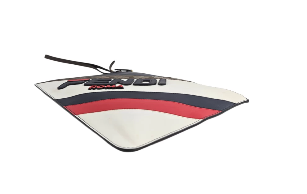     Fendi Roma  x Fila Mania Leather Clutch 