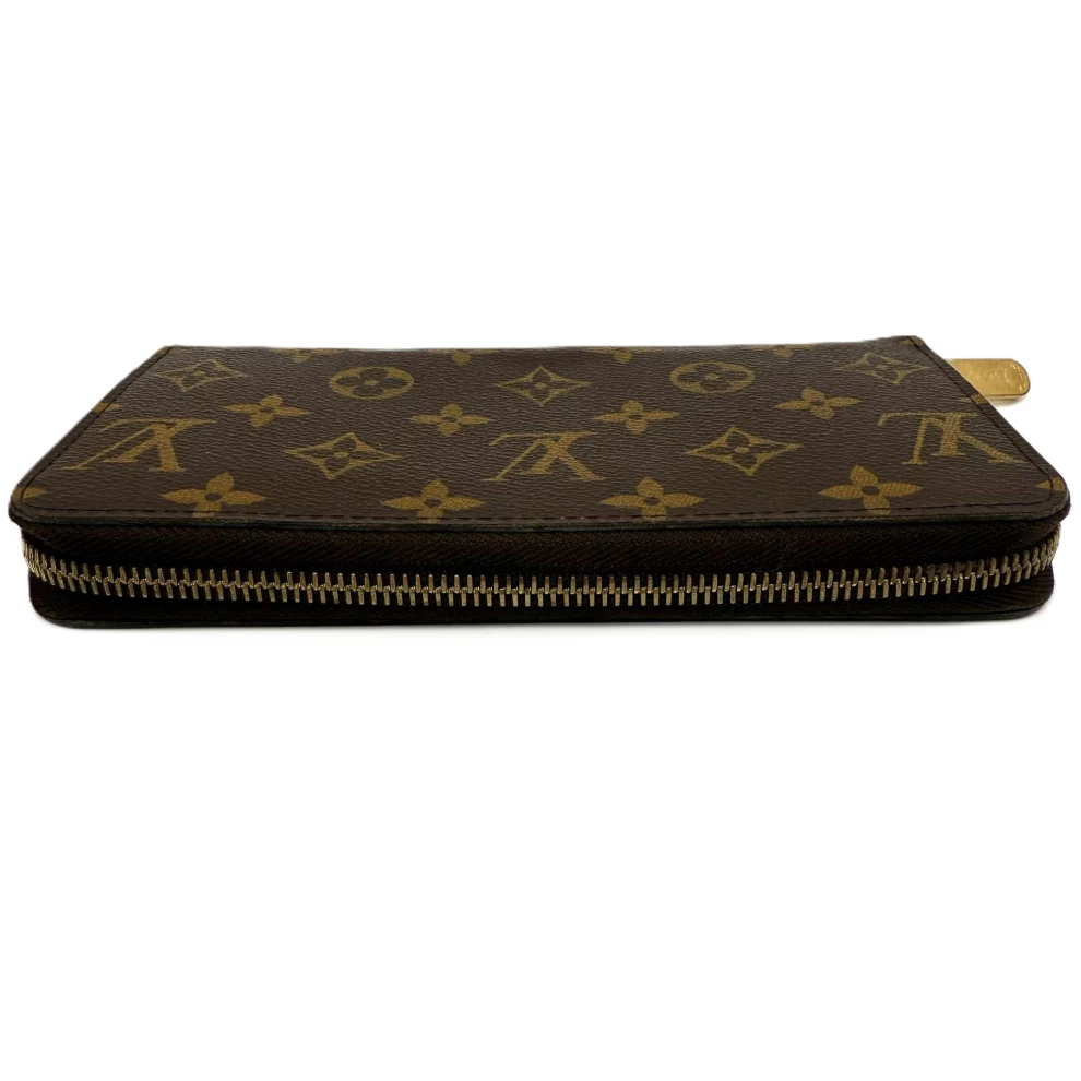     Louis Vuitton Monogram Zip Around Long Wallet Brown 