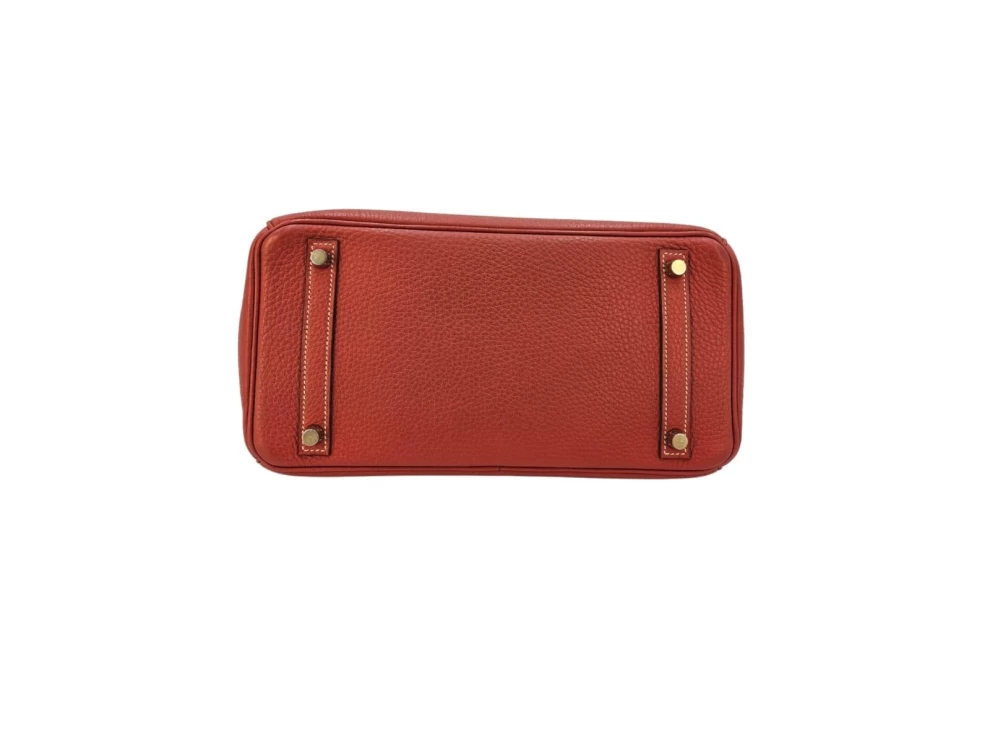     حقيبة هيرمس بيركين 30 توغو جلدية حمراء اللون من الذهب عيار 101023962 