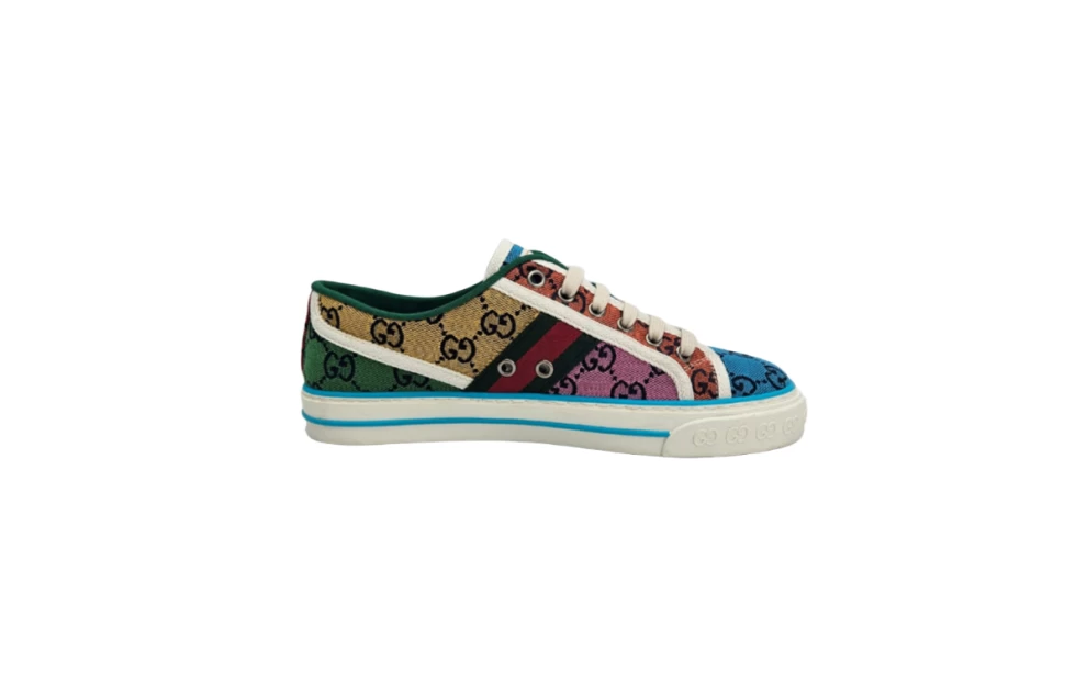     Gucci Monogram Multicolor Web Women's Sneaker 39 EU 