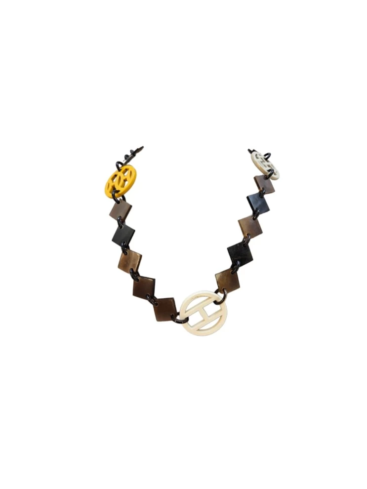     Hermes Lena Buffalo Horn & Lacquer Necklace 