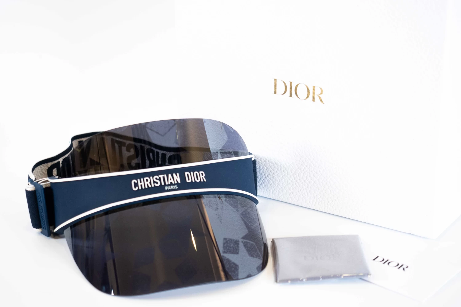Christian Dior Navy Blue Club V1U Etoile Sun Visor
