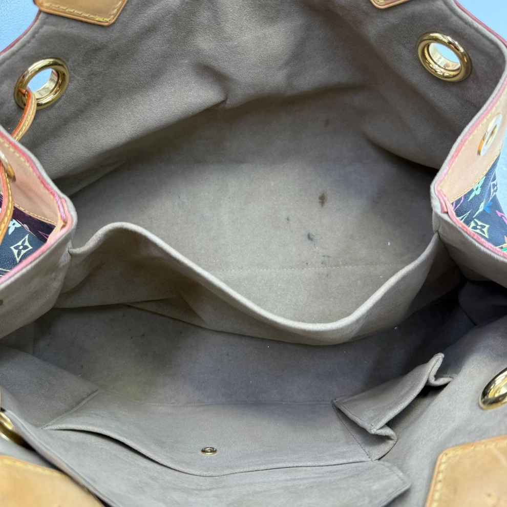     Louis Vuitton Monogram Black Multicolore Canvas Ursula Bag 