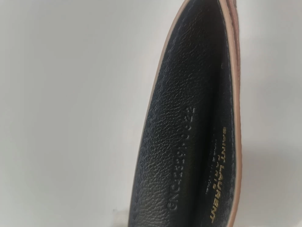     Saint Laurent MatelassÃ© Leather Monogram Long Card Holder 