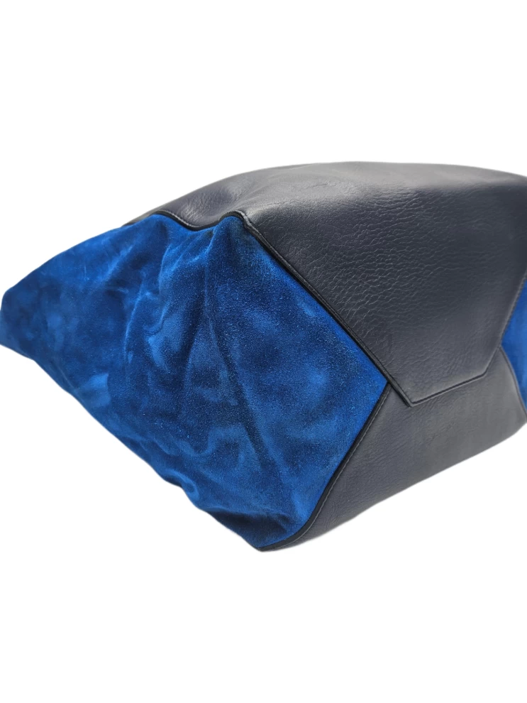     Celine Bicolor Leather Cabas Tote Bag 