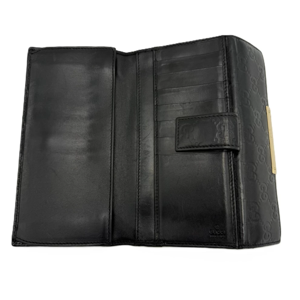     محفظة غوتشي غوتشيسيما كونتيننتال الجلدية السوداء 