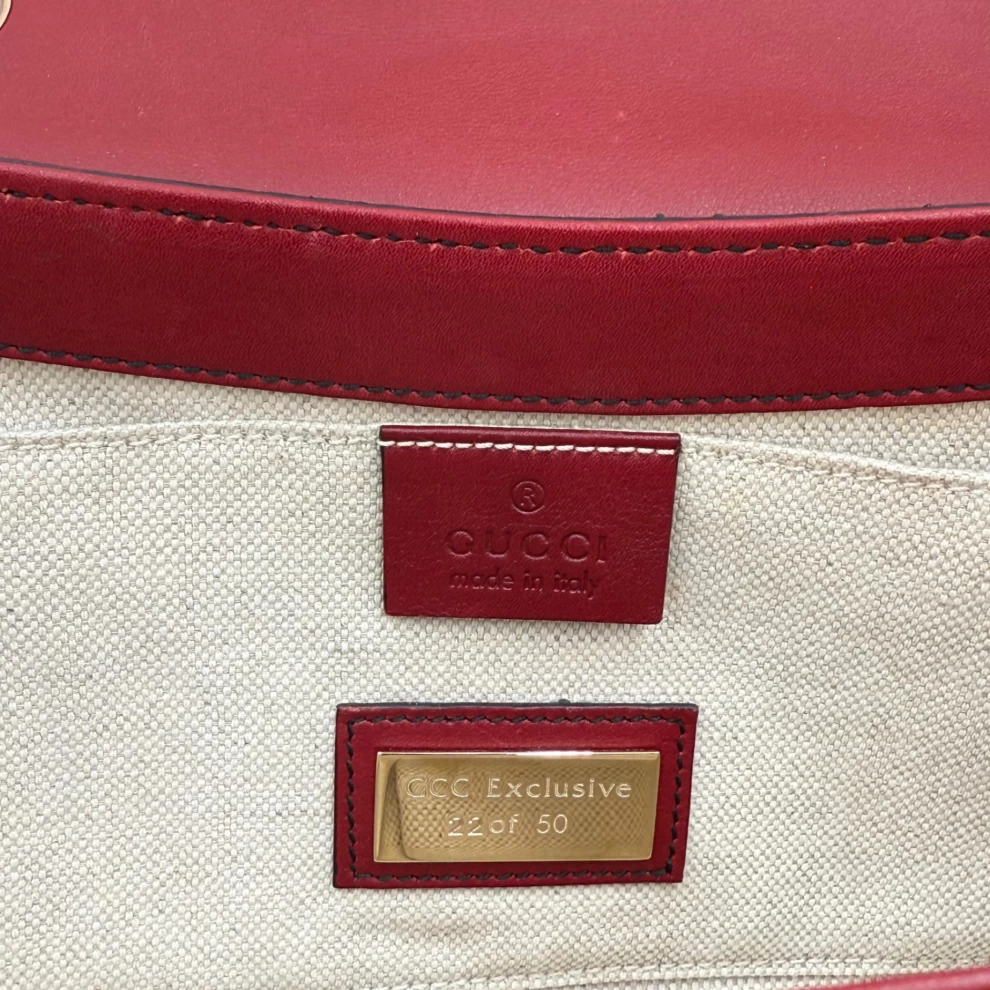     حقيبة كتف غوتشي إميلي متعددة الألوان من بايثون 