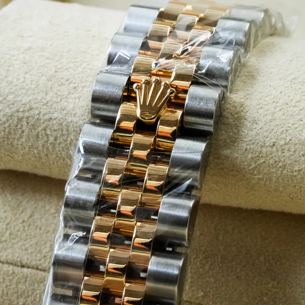     ساعة رولكس ليدي ديت جست ثنائية اللون مرصعة بالألماس 