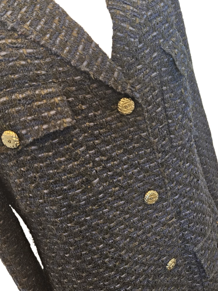     Chanel CC Buttons Timeless Tweed Jacket 