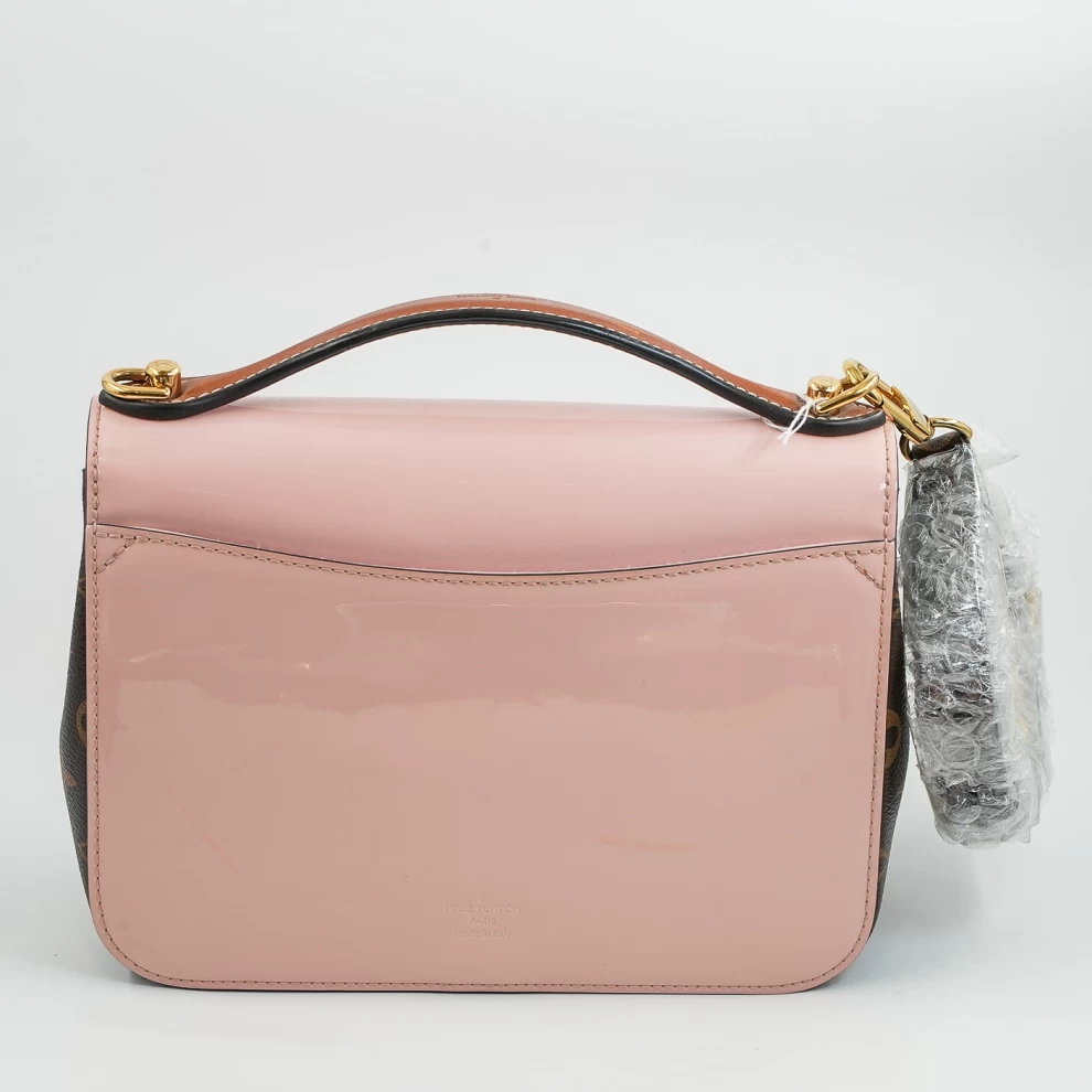 Louis Vuitton Monogram Handbag in Pink Patent Leather