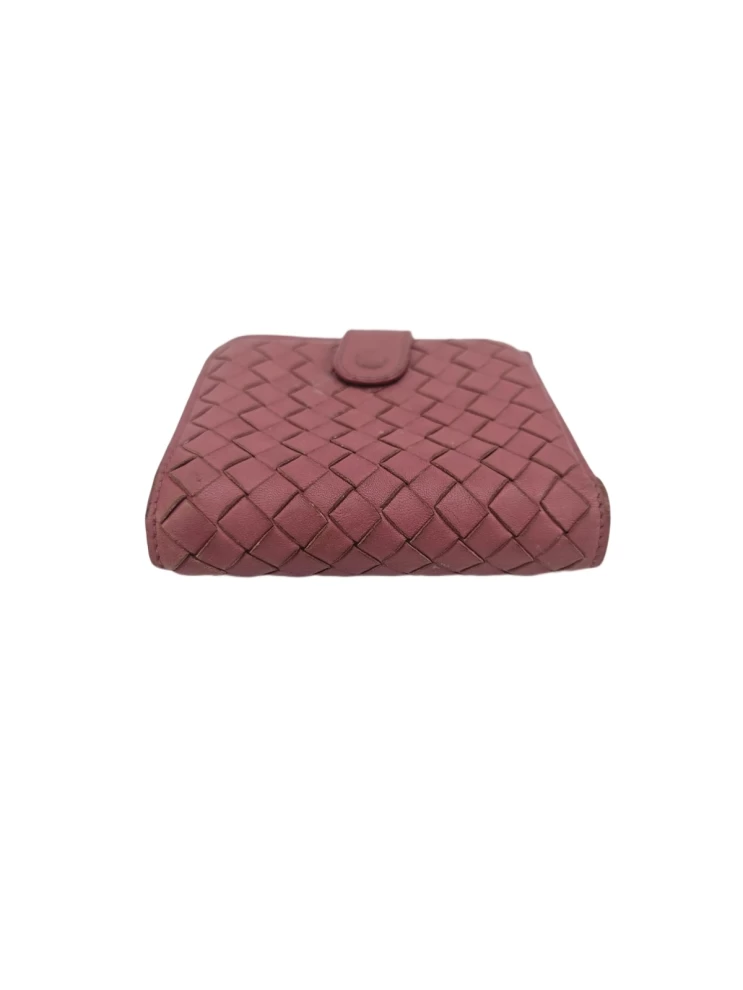     Bottega Veneta Intrecciato Leather French Flap Wallet 