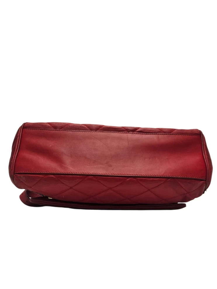     DOLCE & GABBANA Lambskin Quilted Miss Kate Shoulder Bag in Red 