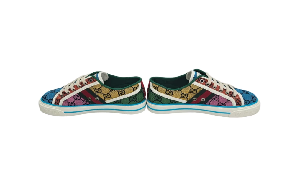     Gucci Monogram Multicolor Web Women's Sneaker 39 EU 