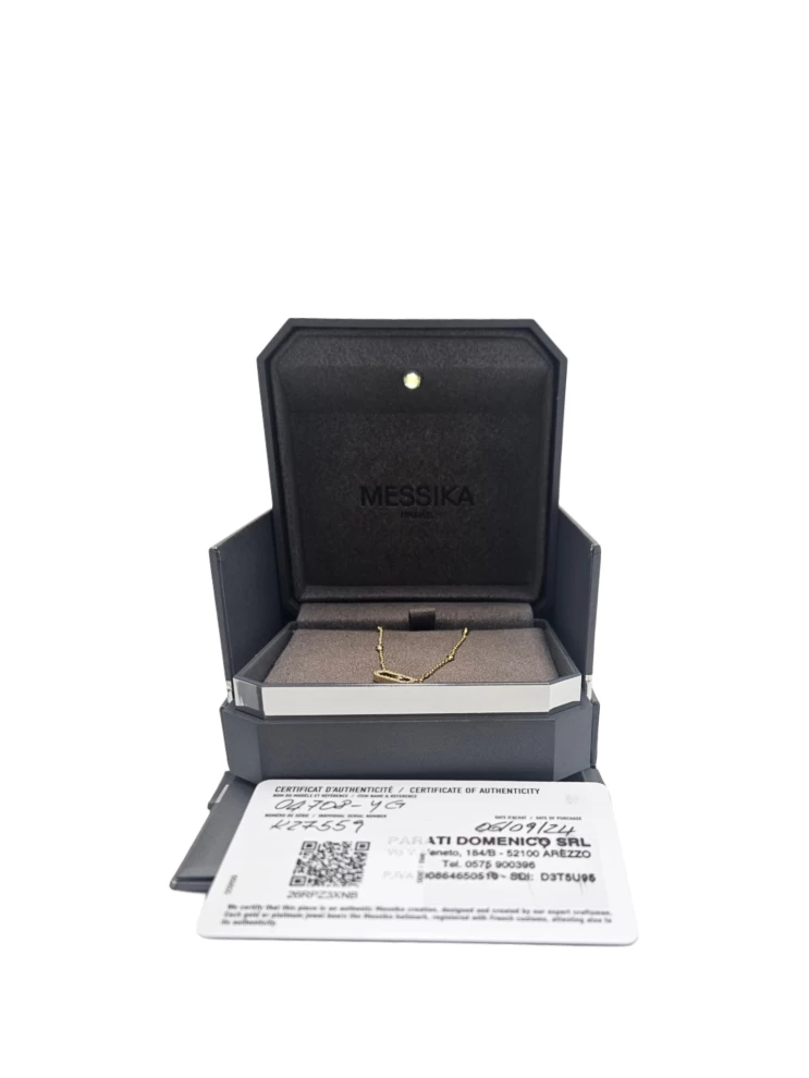     قلادة ميسيكا بيبي موف أونو الماسية (ذهب أصفر) 