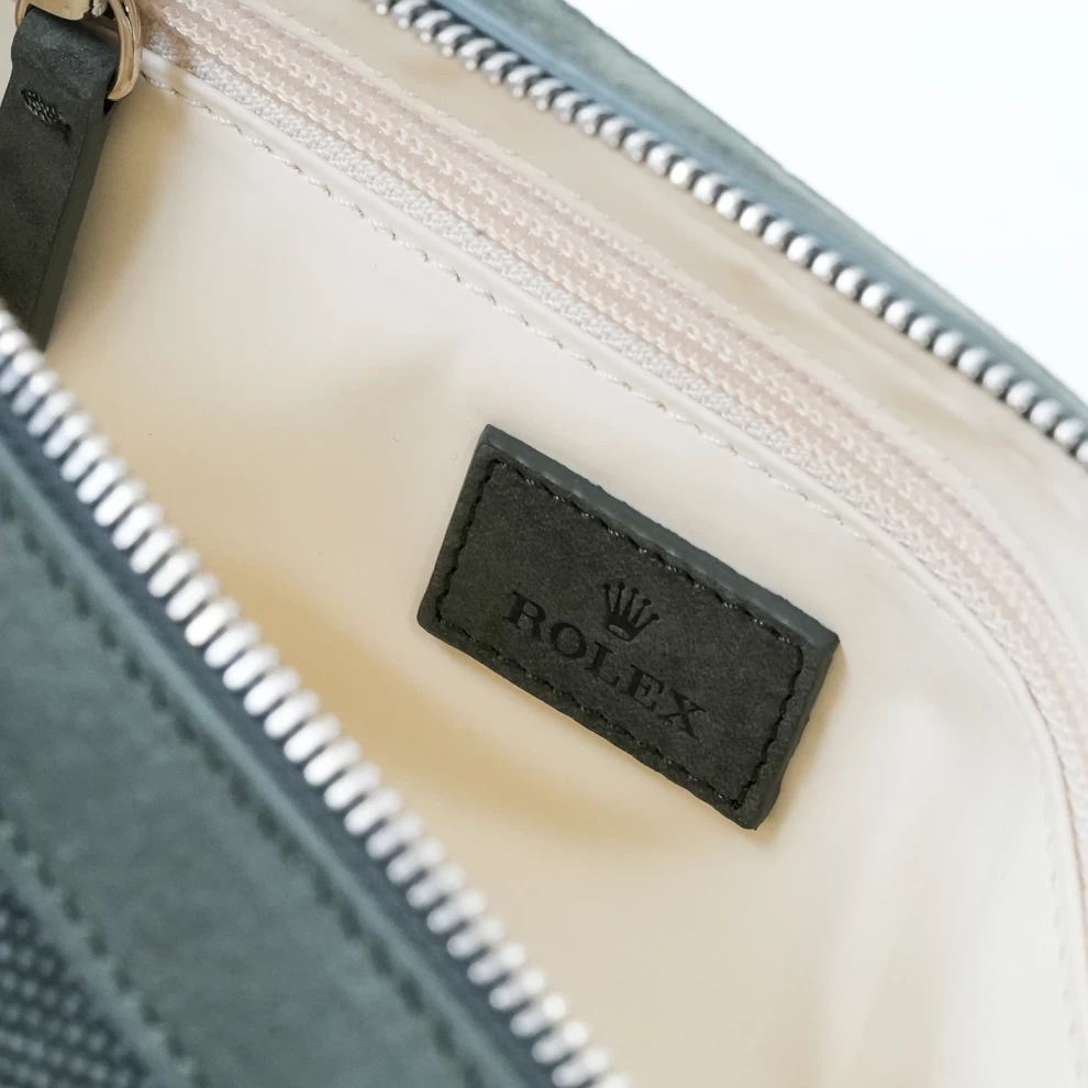     Rolex Collector's Toiletry Bag: Tweed and Suede Edition 