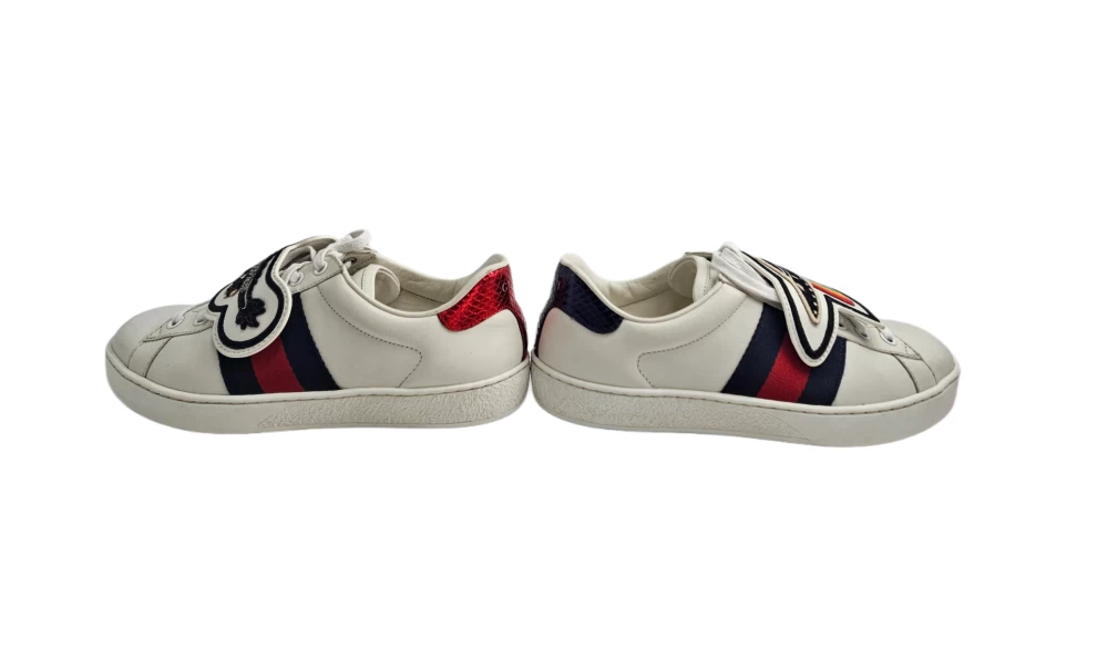     "حذاء رياضي Gucci Ace Removable Patches مقاس EU 38 101012341 " 
