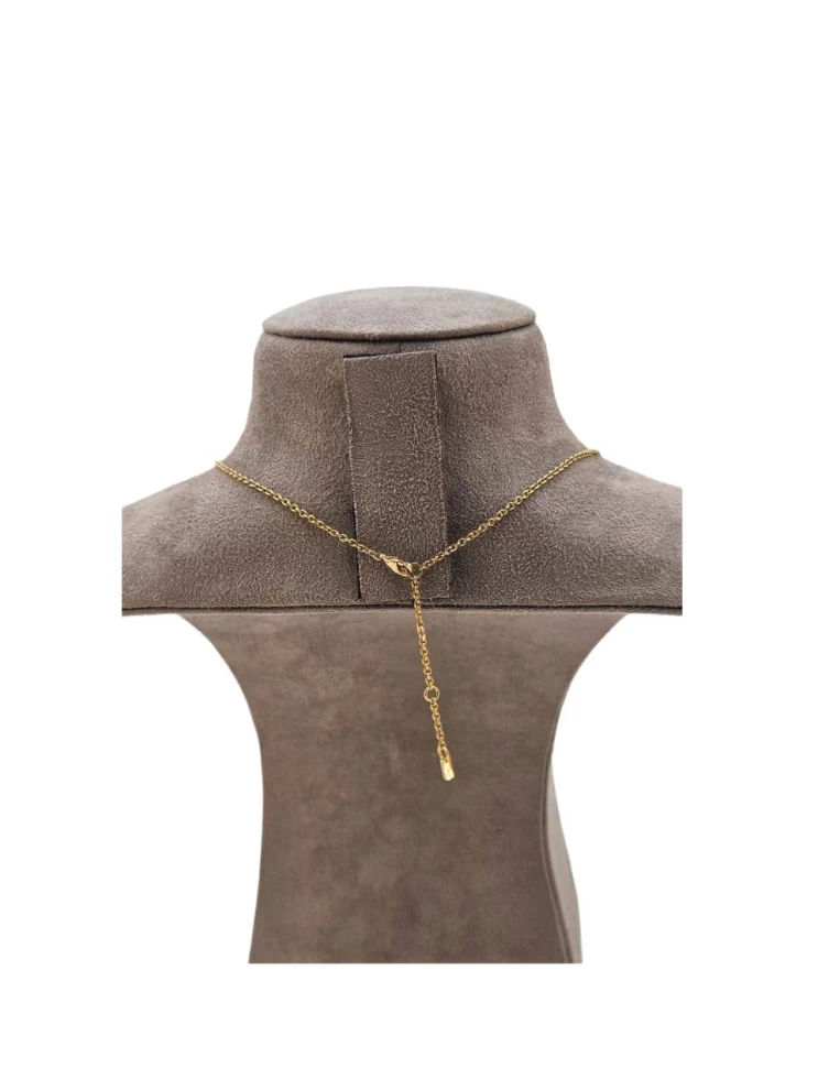     قلادة فندي فوريفر المعدنية المطلية بالذهب 