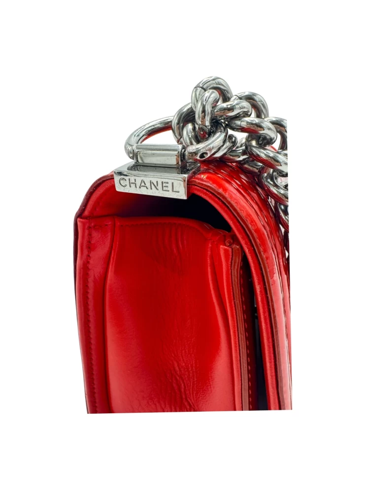 Chanel Medium Patent Leather Boy Bag