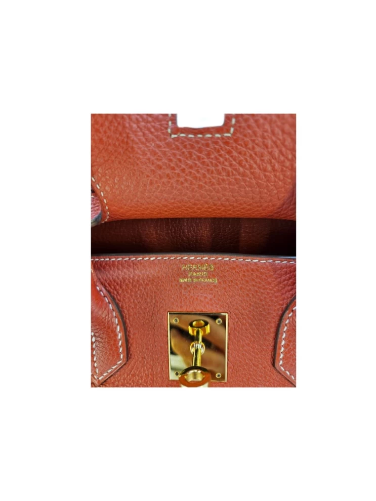     حقيبة هيرمس بيركين 30 توغو جلدية حمراء اللون من الذهب عيار 101023962 