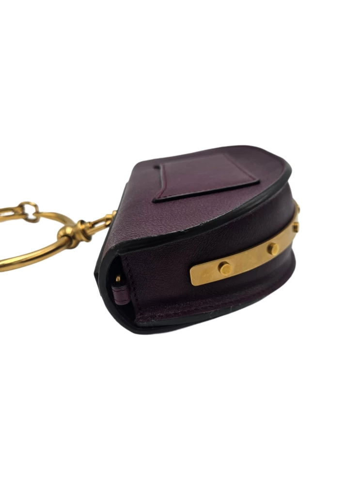     Chloe Violine Leather Small Nile Bracelet Minaudiere Crossbody Bag 