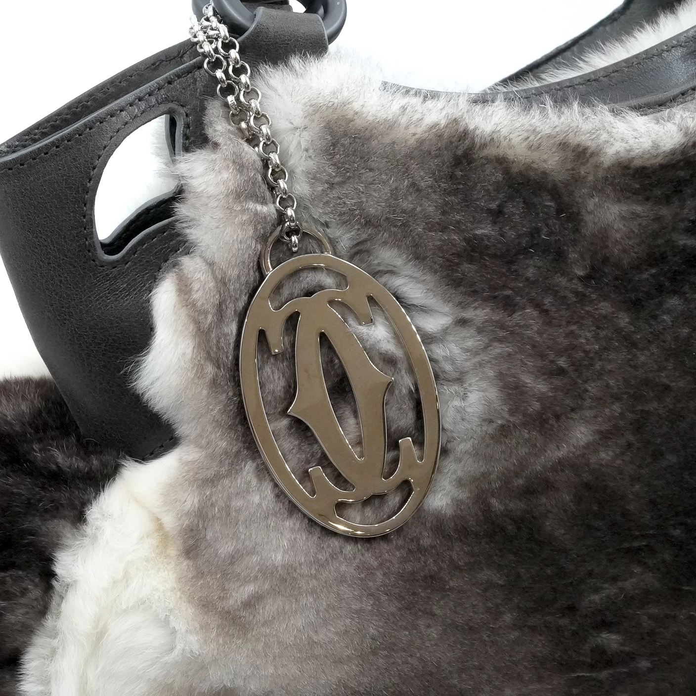     CARTIER Marcello Fur Shoulder Bag 