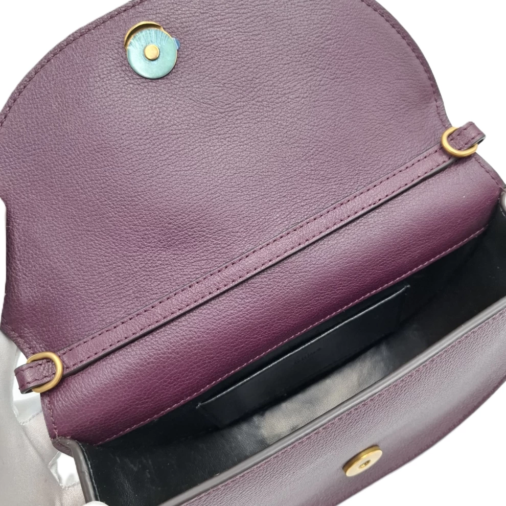     Chloe Violine Leather Small Nile Bracelet Minaudiere Crossbody Bag 