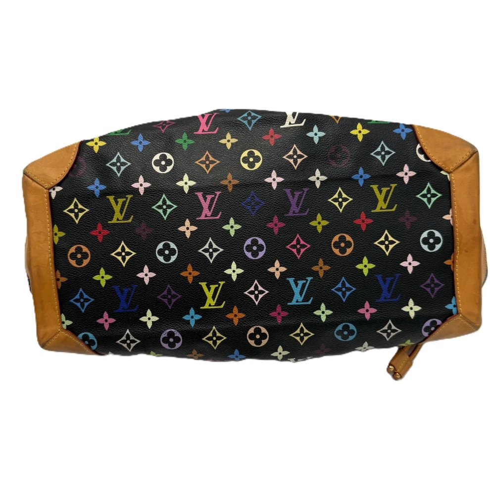    Louis Vuitton Monogram Black Multicolore Canvas Ursula Bag 