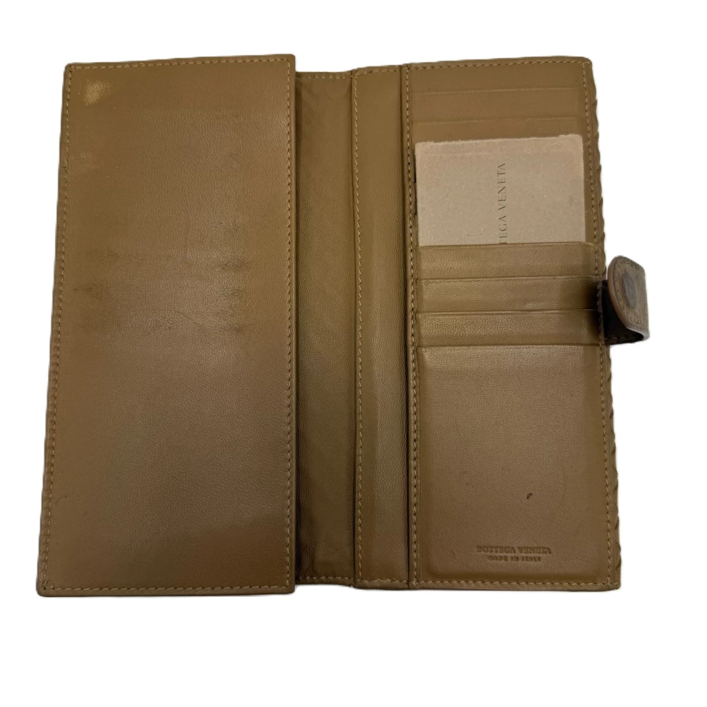     محفظة BOTTEGA VENETA Nappa Intrecciato Continental Camel 