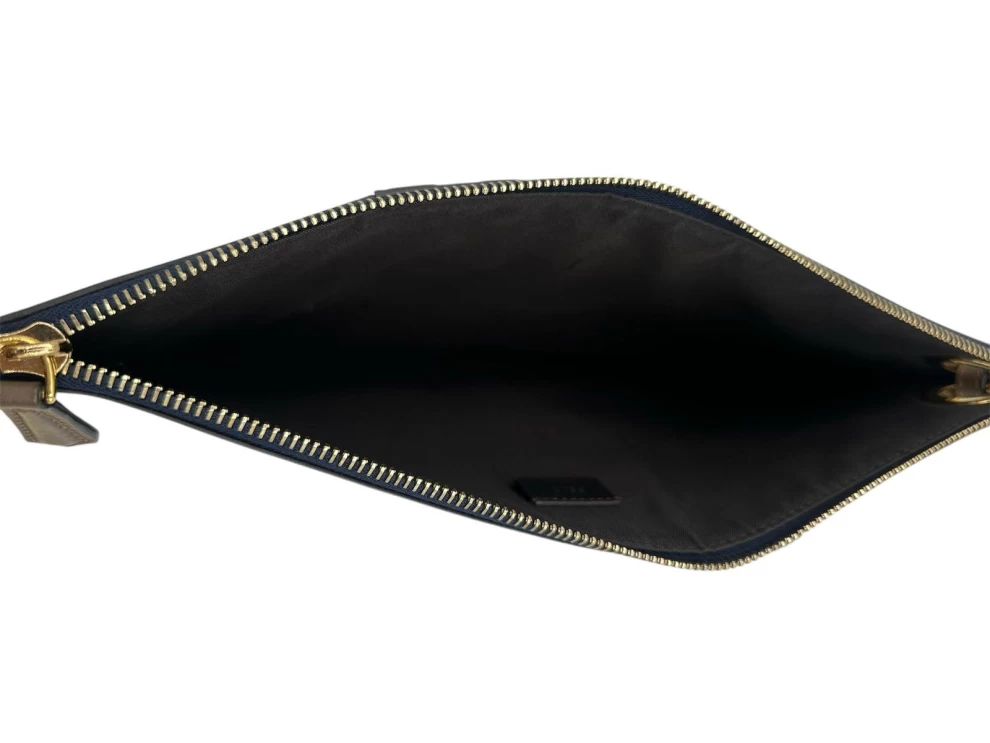     Fendi Roma  x Fila Mania Leather Clutch 