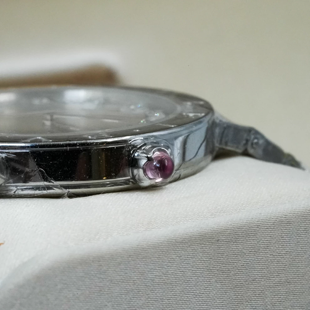     ساعة بولغاري بولغاري المصنوعة من الفولاذ المقاوم للصدأ والماس 