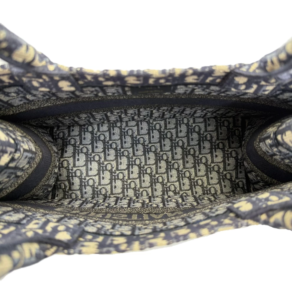     DIOR Book Tote Medium Oblique Navy 