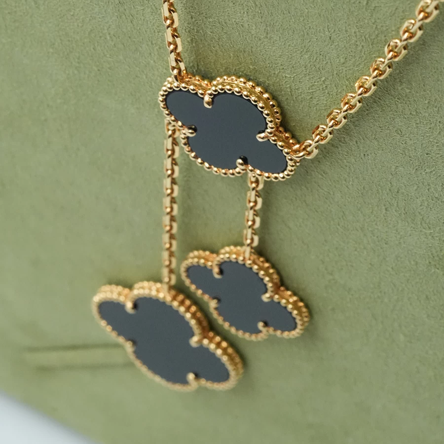     Van Cleef & Arpels Alhambra Long Onyx Necklace 