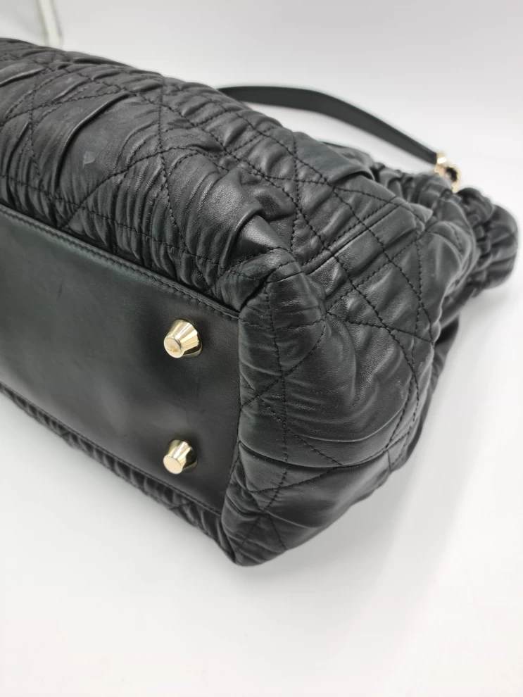     Dior Quilted Cannage Leather Delices Gaufre Tote 