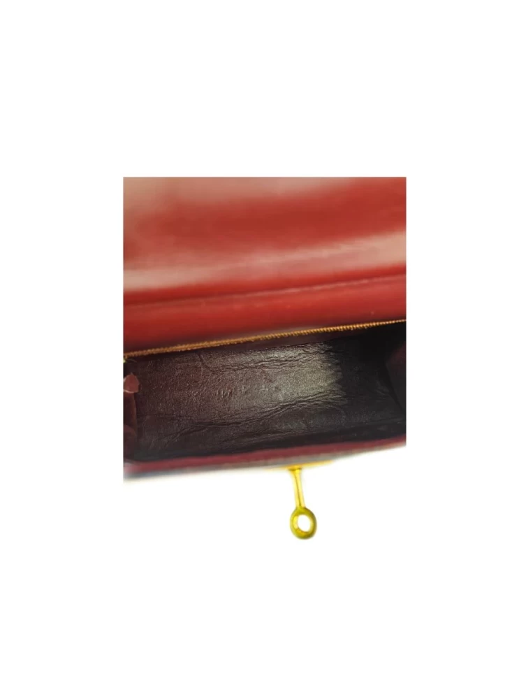     Hermes Kelly 32 Vintage Rouge H Box Calf Leather Gold Hardware 