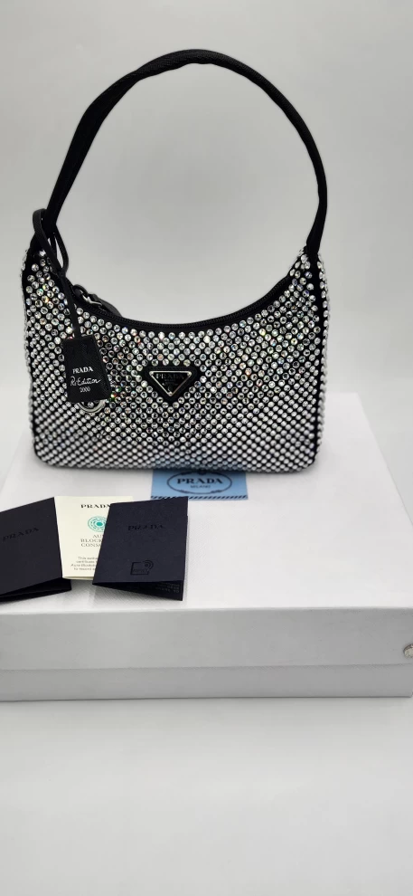     Prada Re-Edition 2000 Crystal Mini Bag 
