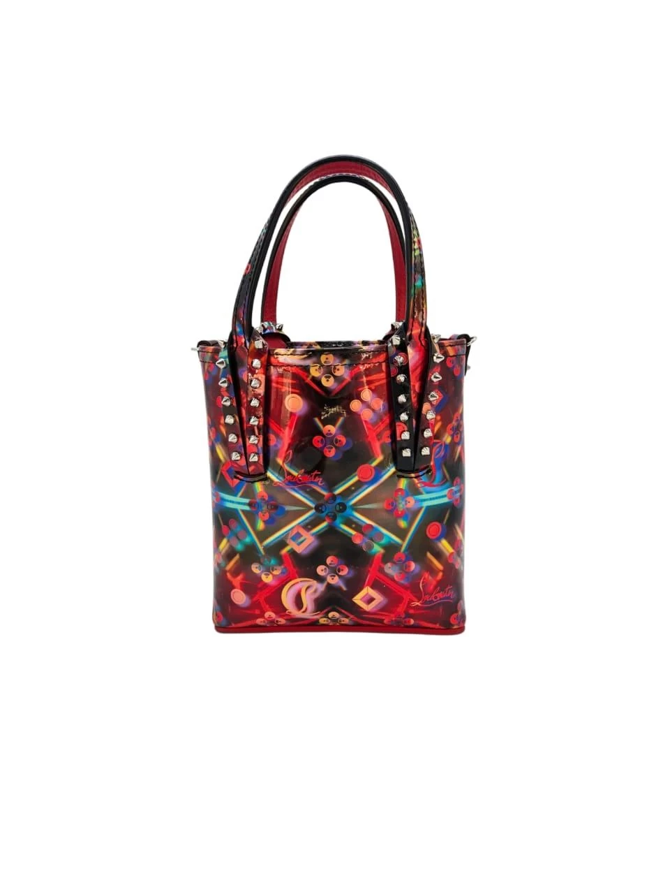     Christian Louboutin  Cabata Mini Discolaser Loubinthesky Iridescent Top-Handle Bag 