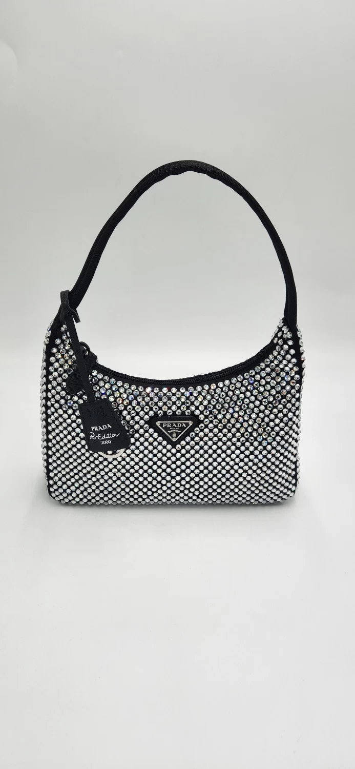     Prada Re-Edition 2000 Crystal Mini Bag 