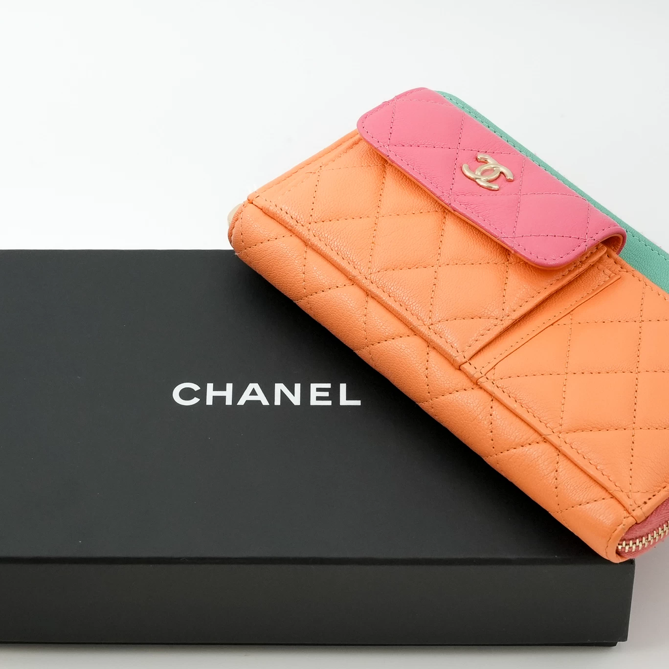     Chanel Quilted Tri-Fold Wallet 