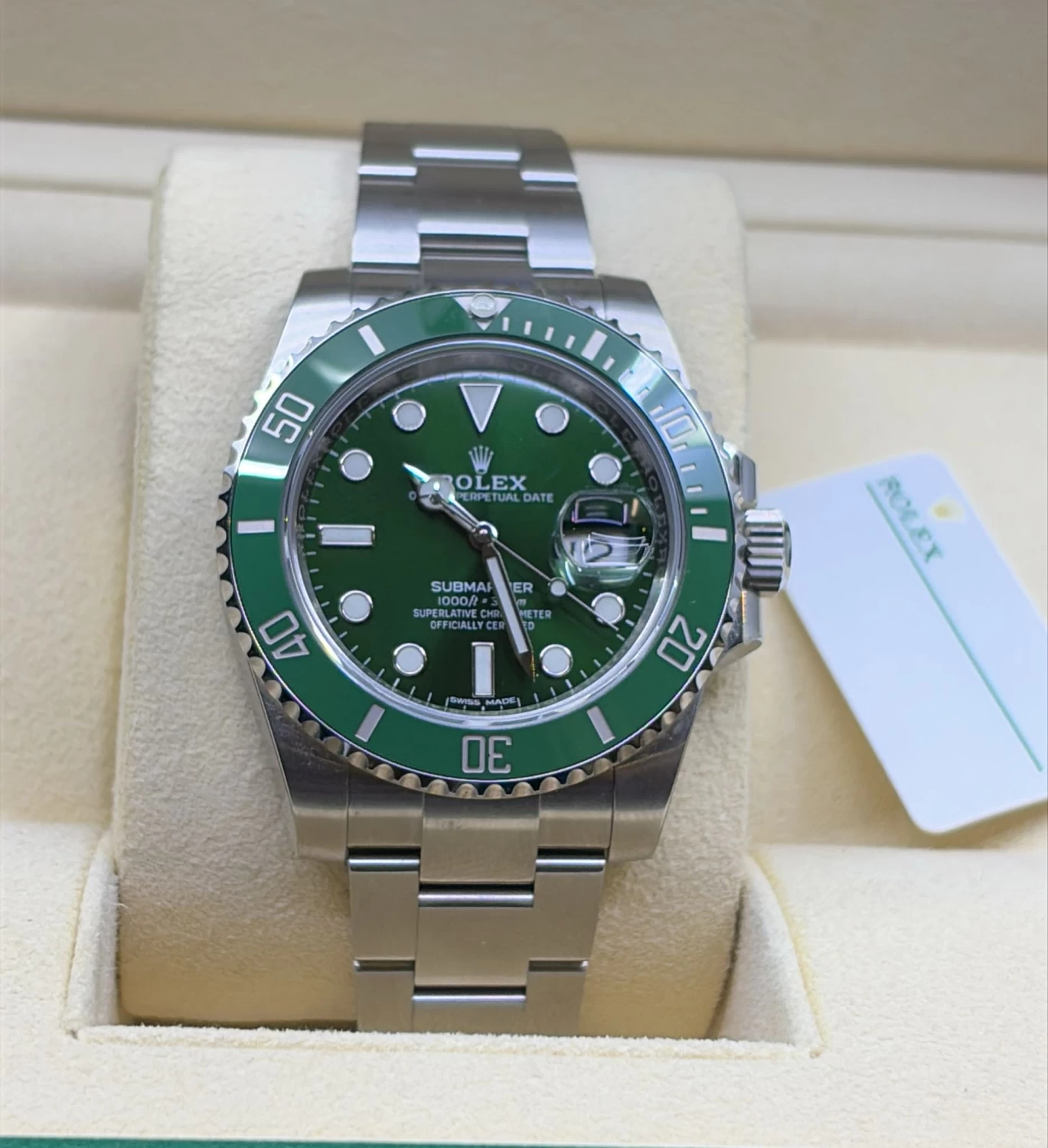     Rolex Hulk watch for men 