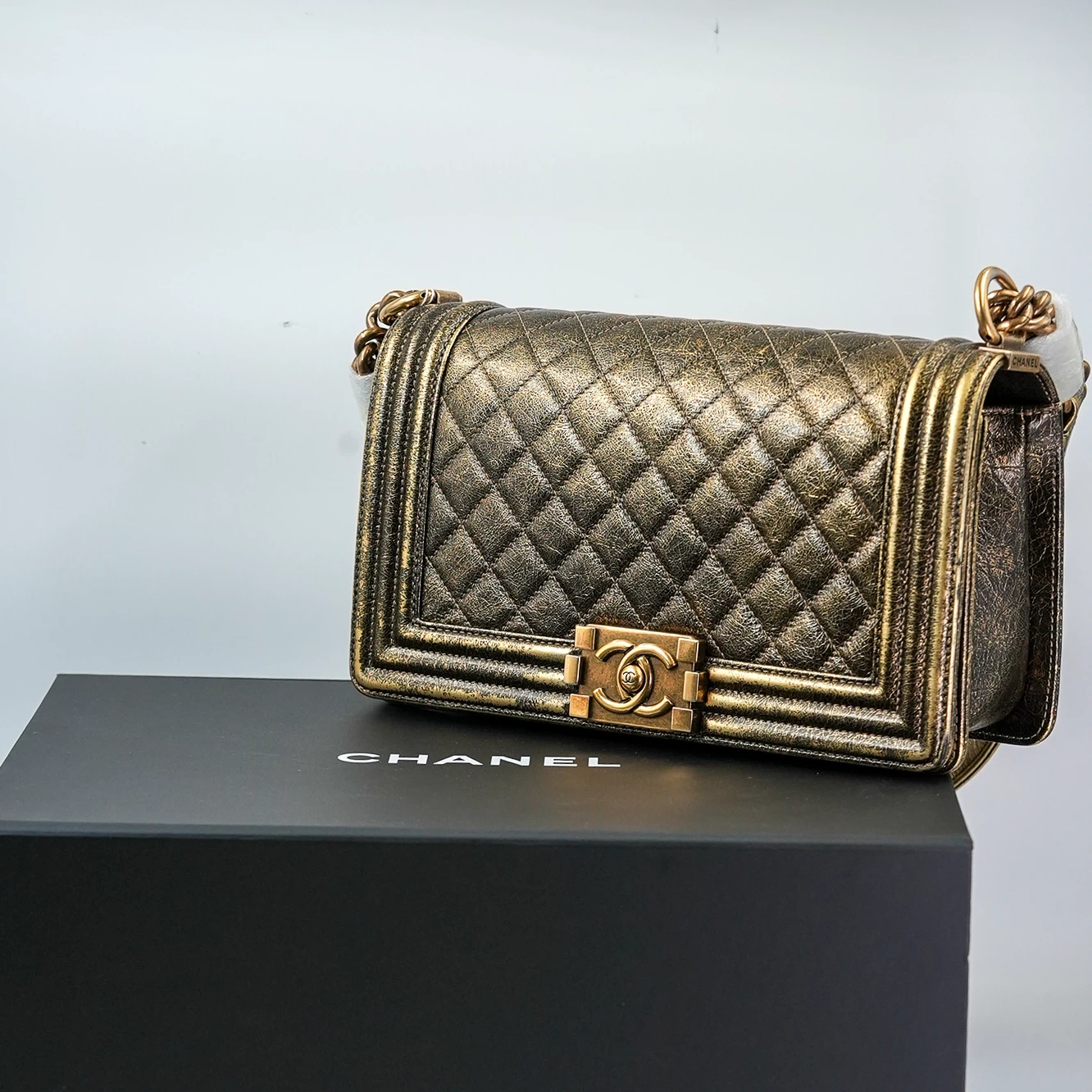     Chanel Boy Bag - Gold 