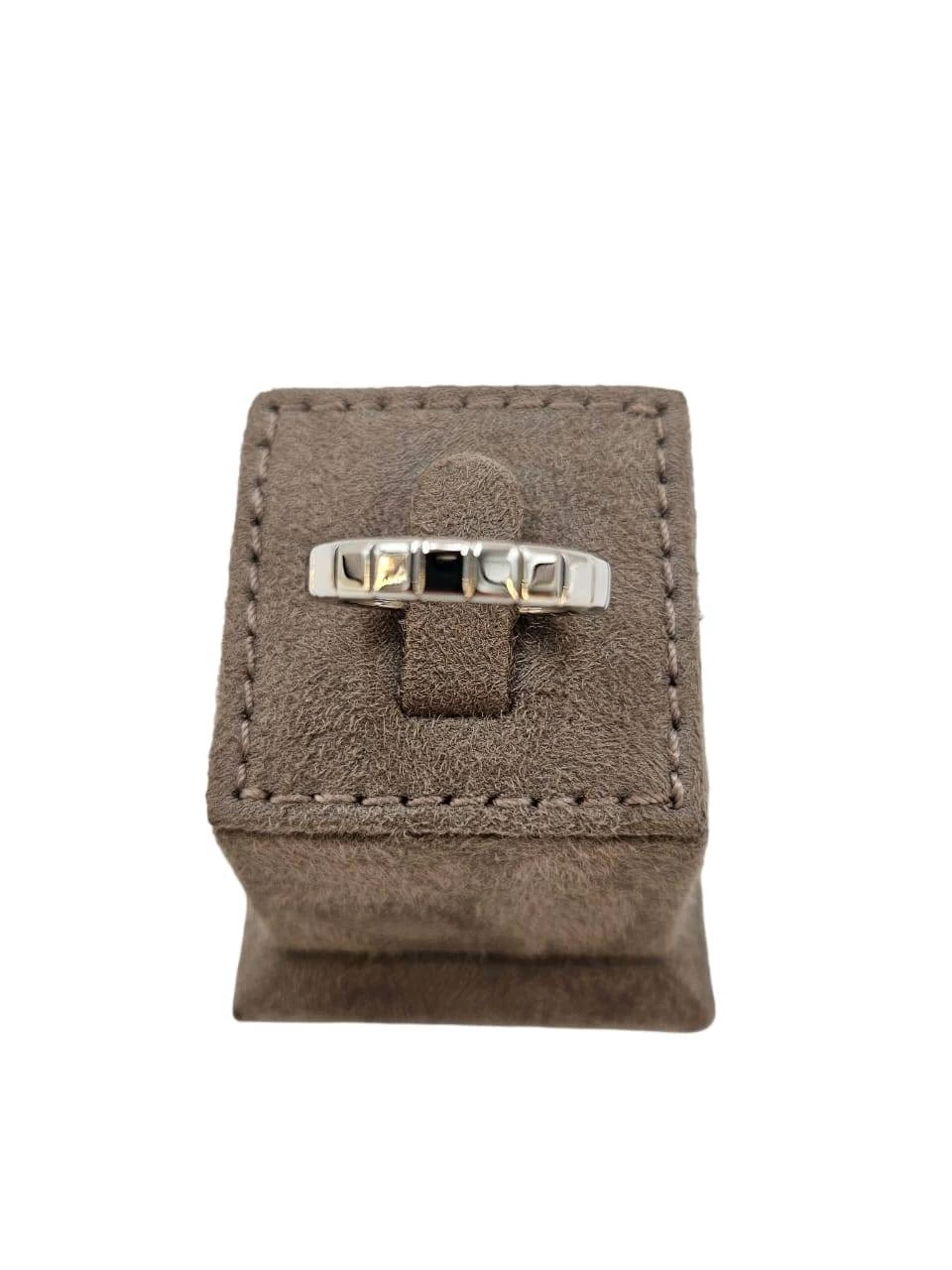     خاتم شوبارد آيس كيوب من الذهب الأبيض عيار 18 قيراطًا، مقاس 58، 101015841 