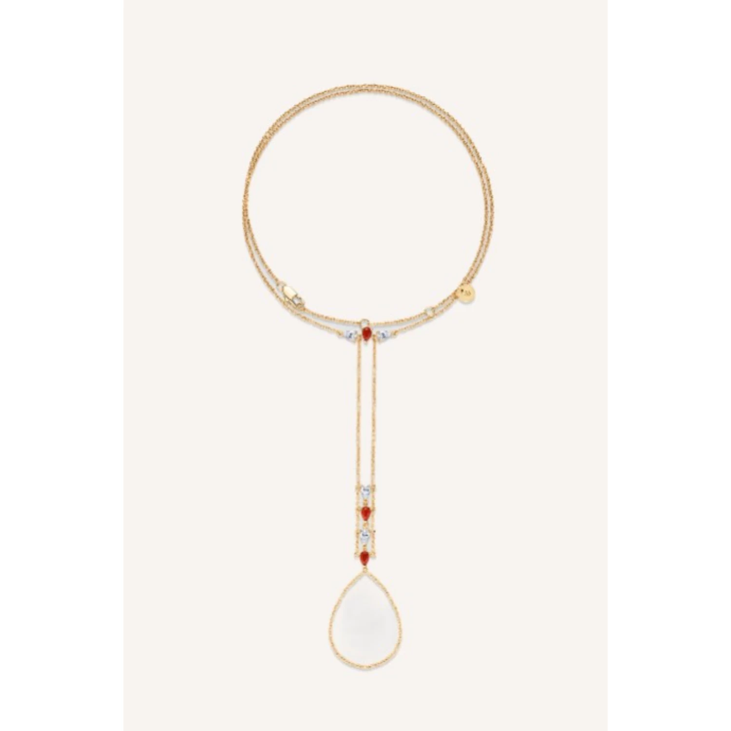     MISTRESS OF THE NIGHT HAND CHAIN - RED JASPER 