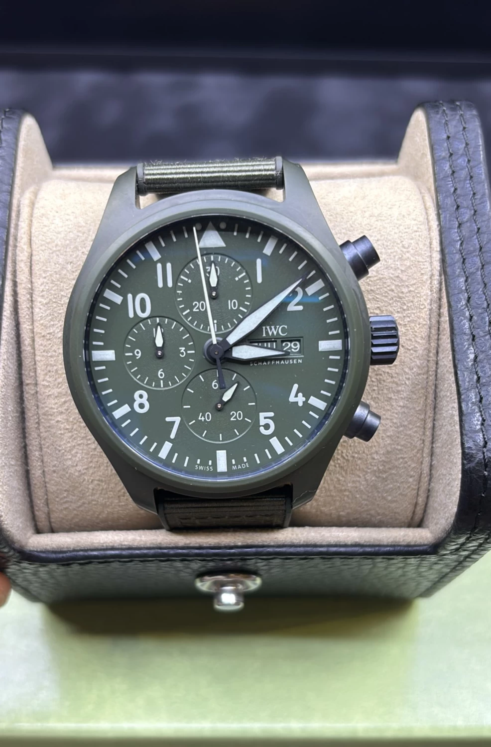     IWC Pilot Top Gun Woodland Edition Watch 